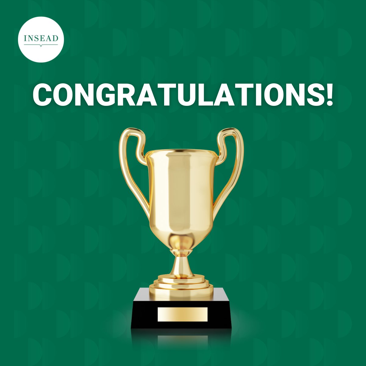 Congratulations, MBA'24Ds, for winning the 2024 edition of IESE’s International Private Equity Competition. 

You did us proud!

Develop your full potential with INSEAD's MBA programme: inse.ad/MBAPotential

#INSEAD #INSEADMBA #MBA #Privateequity