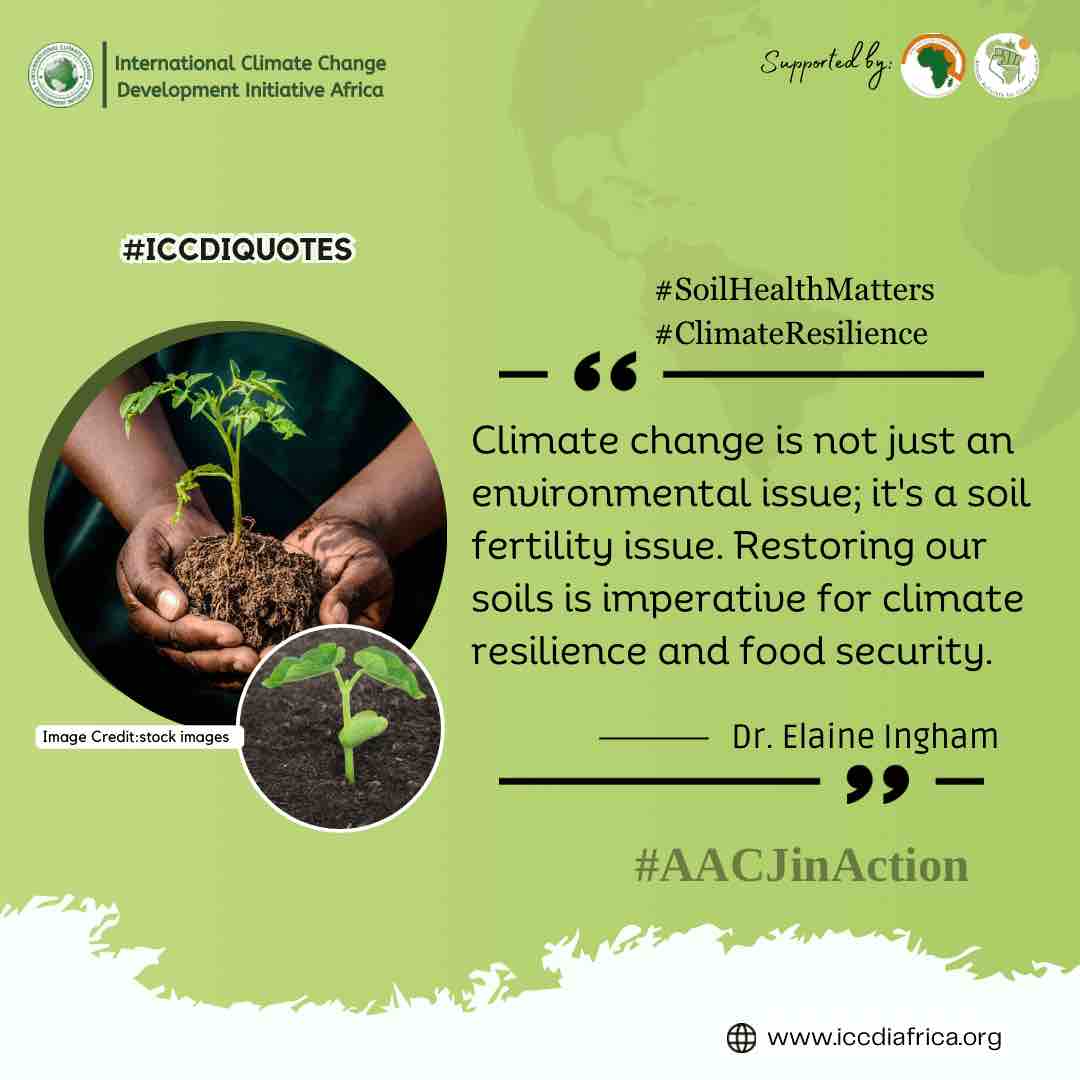 Climate change is not just an environmental issue; it’s a soil fertility issue. Restoring our soils is imperative for climate resilience and food security.” - Dr. Elaine Ingham. #SoilHealthMatters #ClimateResilience #AACJinAction
