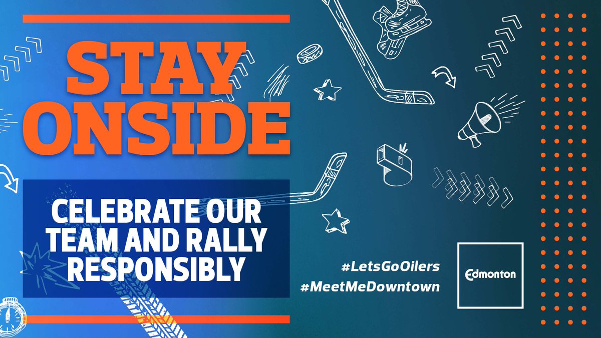 Ready for some great NHL hockey playoffs action? Cheer from one of the many fine bars and restaurants around our city. Enjoy the action and celebrate responsibly. #LetsGoOilers #MeetMeDowntown edmonton.ca/playoffs
