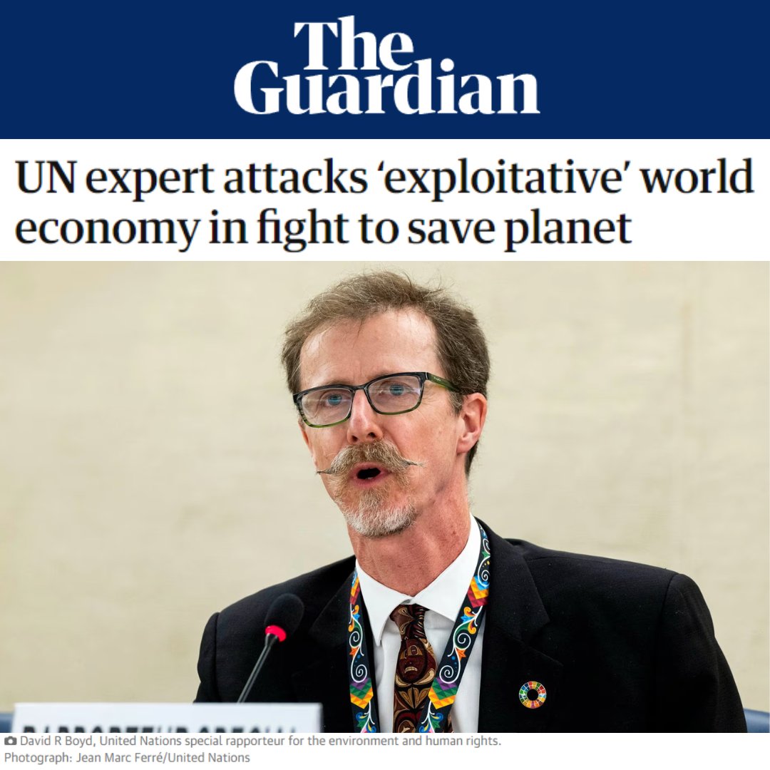 "It’s like there’s something wrong with our brains that we can’t understand just how grave this situation is."

- David Boyd, #UN special rapporteur

We need culture shift - #EcocideLaw to hold the powerful criminally accountable.

<a href="/guardian/">The Guardian</a>: theguardian.com/world/article/…

#StopEcocide