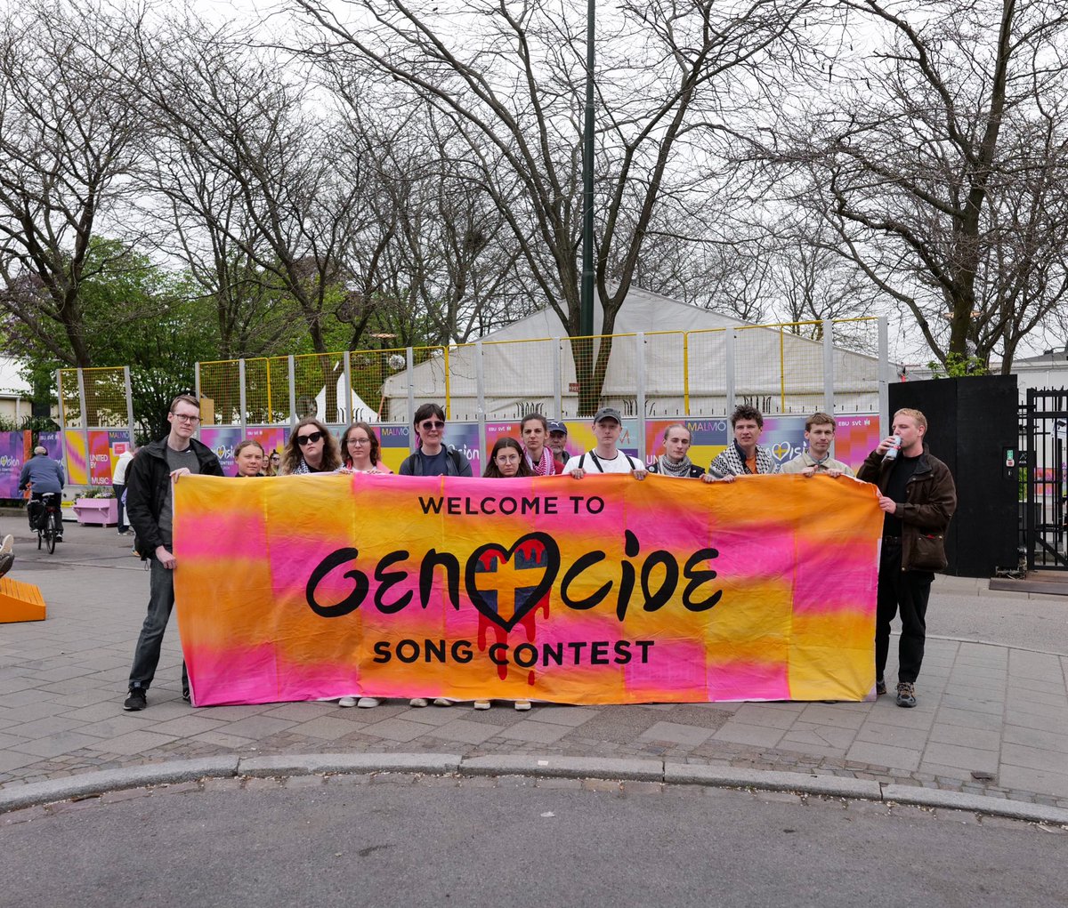 Week 299. Malmö says NO to genocide! People from all over Sweden are gathering in Malmö this week, where Eurovision is taking place, to protest against Israel’s participation in the competition and to demand a #FreePalestine and #CeasefireNow ! Yesterday we were tens of thousands