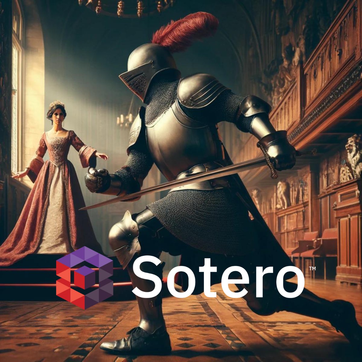 Cyber threats can't end your reign if Sotero stands guard. Like knights clad in armor, we protect the core of your kingdom—your data. Always vigilant, always defending. bit.ly/49vdmec #ransomwaresolution #ransomwareprevention
