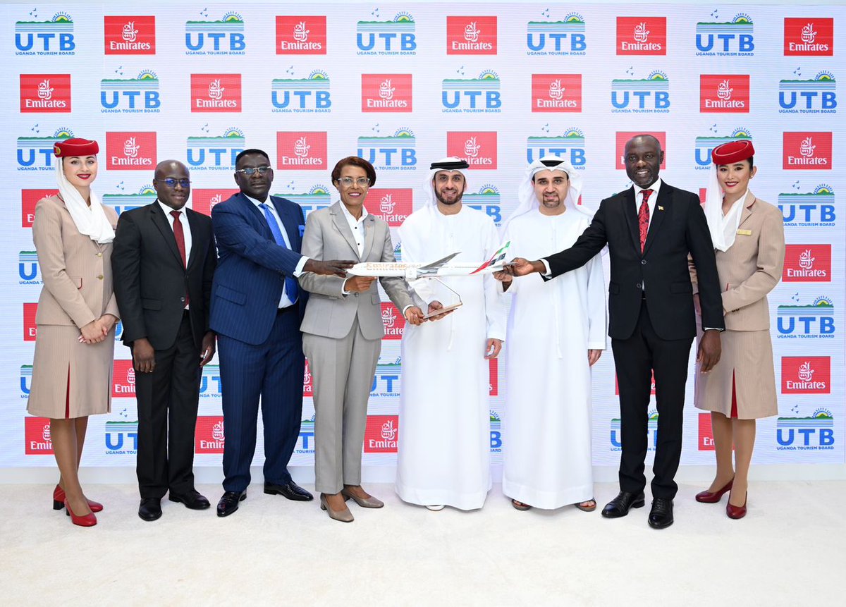 PHOTOS: Signing of Partnership Agreement between Uganda Tourism Board and Emirates Airlines to Showcase Destination Uganda. #ExploreUganda