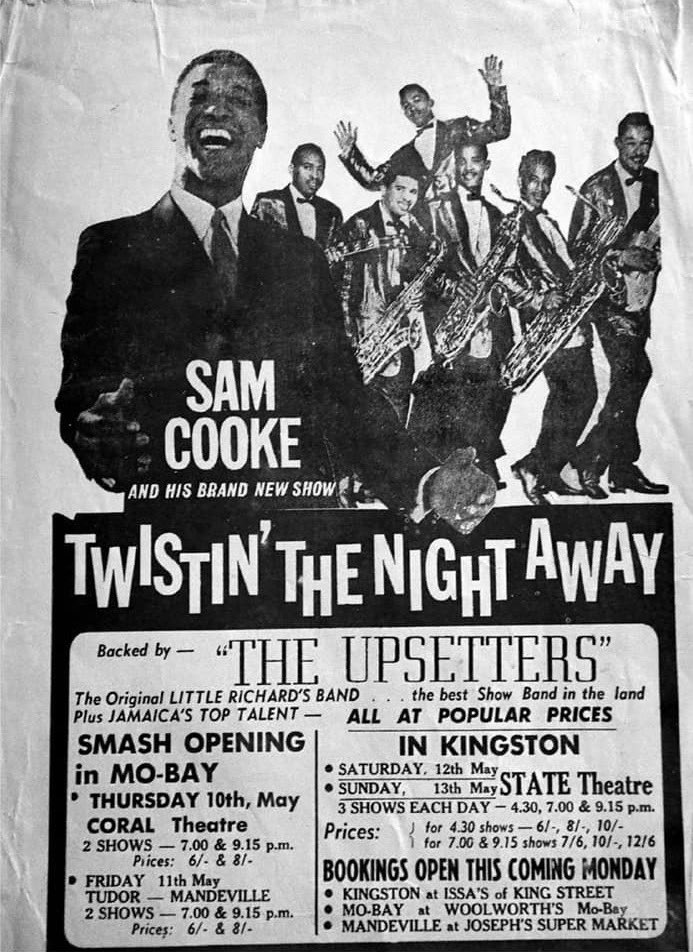 On this day in 1962, Sam was in Montego Bay, Jamaica to perform two shows (7pm & 9pm) at the Coral Theatre!