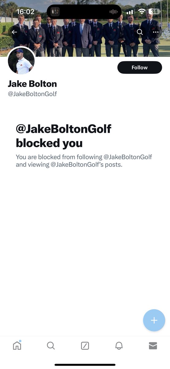 Please report - Fake Account….

@JakeBoltonGolf