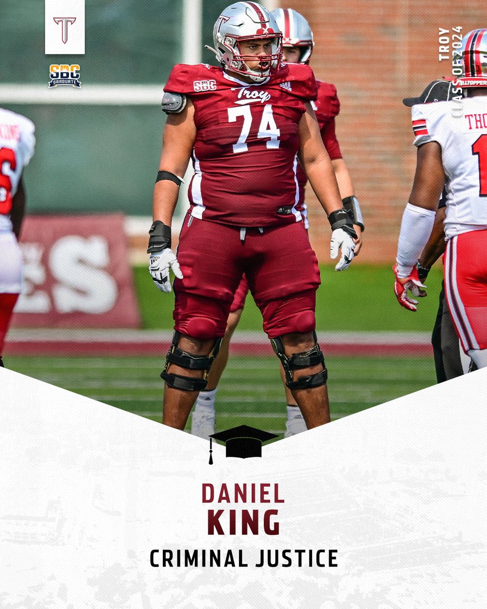 Big man on campus and in the classroom ... Congrats DK 👊 #BattleReady | #OneTROY ⚔️🏈🎓