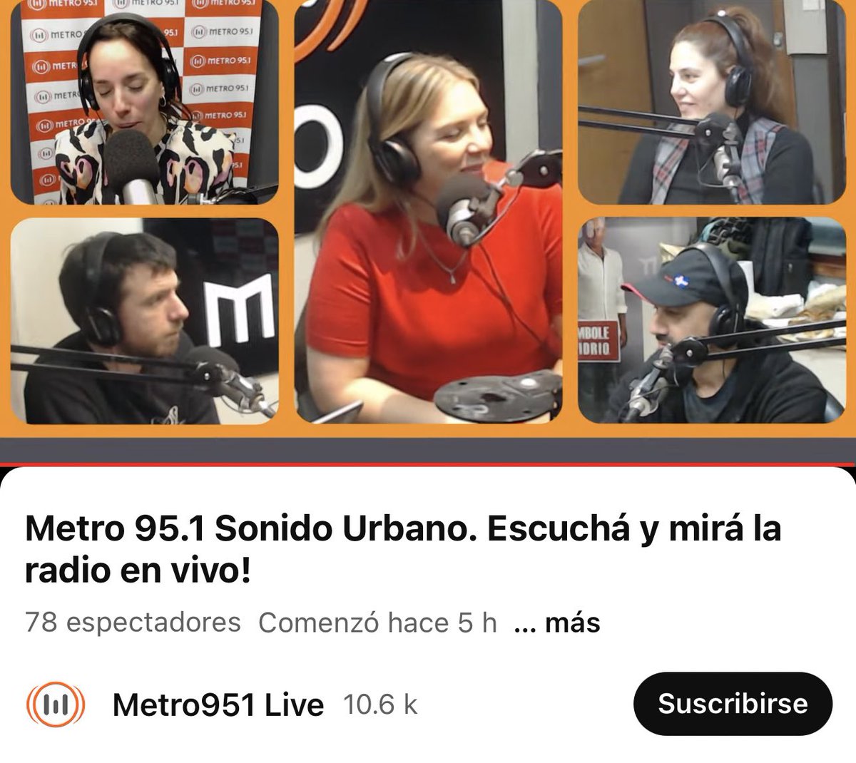 ESTÁ MI AMIGA NURIA YA EN @Metro951 😍😍😍 los invito a escucharla. Es pura inspiración ✈️👩‍✈️ youtube.com/watch?v=FUXz7J…