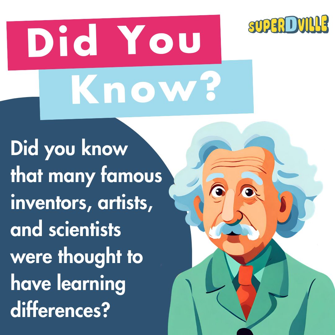 Did you know that many famous inventors, artists, and scientists were thought to have learning differences? Imagine where we’d be without their unique perspectives! 🧠  Let's inspire our children to see their differences as their superpowers. #DiverseLearners #Dyslexia #SEL