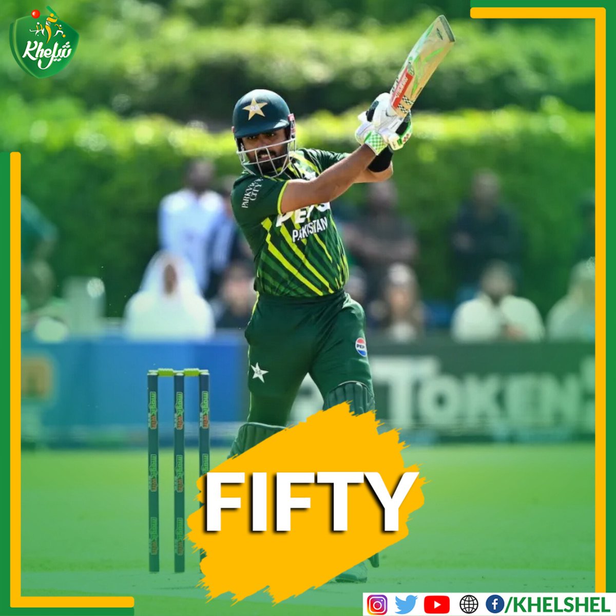 Babar Azam scores his 35th fifty in T20I 👏 #IREvPAK | #Cricket | #Pakistan | #BabarAzam | #Dublin | #Ireland