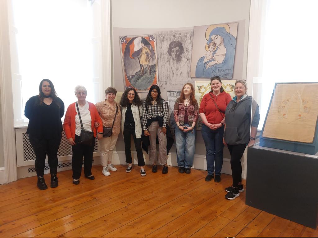 We were delighted to welcome these visitors for our special @CultureDateD8 curator's tour of 'Hearts ne'er waver': The Women Prisoners of the Irish Civil War this afternoon #cultureD8 #culturedatewithDublin8