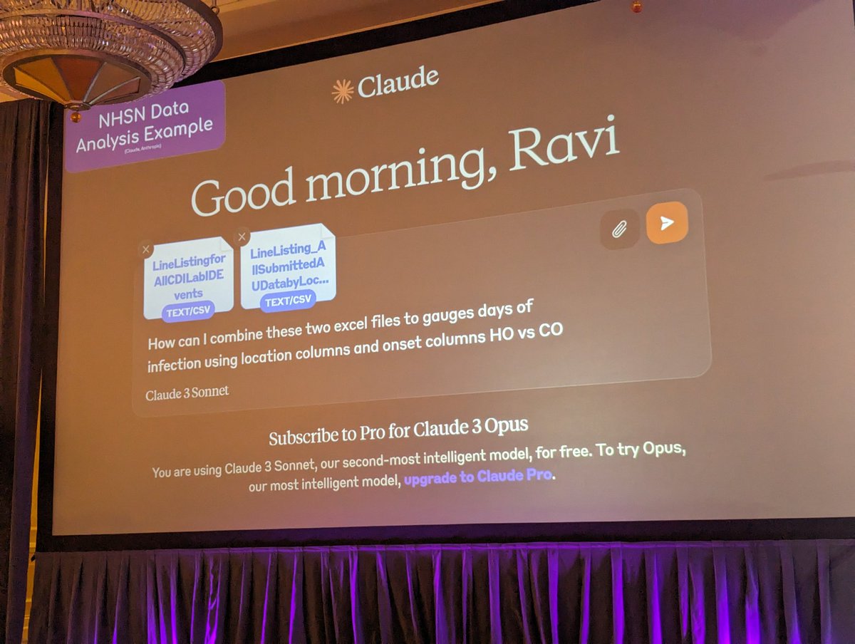David Ha (@dhpharmd) on Twitter photo Live demo of using #ArtificialIntelligence to analyze NHSN AU data! 🤯 Ravi Patel and <a href="/The_Real_LDA/">Libby Dodds Ashley</a> #MADID2024 Live demo of using #ArtificialIntelligence to analyze NHSN AU data! 🤯 Ravi Patel and <a href="/The_Real_LDA/">Libby Dodds Ashley</a> #MADID2024