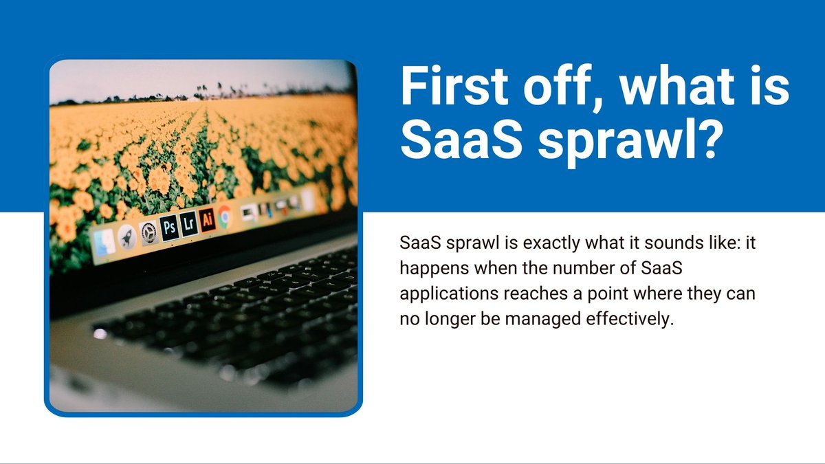 Curious about SaaS sprawl?

It happens when your SaaS apps spiral out of control, hindering effective management. Stay ahead with Entech, your trusted IT partner, for streamlined solutions.

#SaaSSprawl #ITManagement