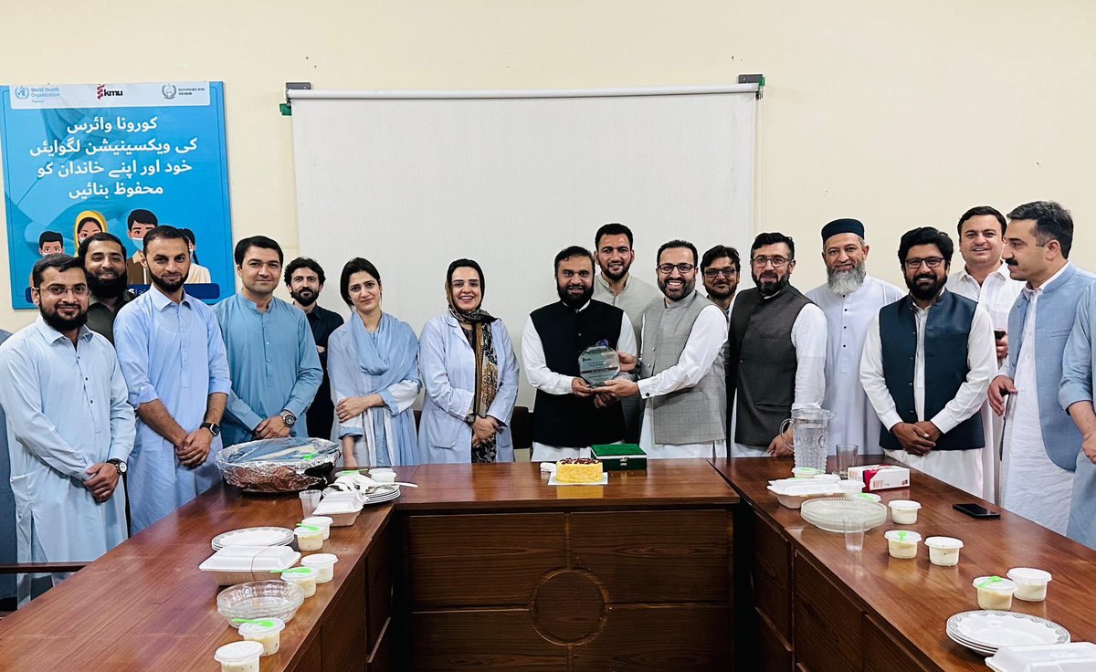 Congratulations <a href="/DrZia_ulhaq/">Prof Zia Ul Haq, VC KMU, MBBS PhD FCPS</a> Prof &amp; vice chancellor Khyber Medical University on promotion to the position of Meritorious Professor.
<a href="/drkhalidrehman/">Khalid Rehman PhD</a> <a href="/zoheb_dr/">Zoheb Khan</a> <a href="/SFazid/">Dr. Sheraz Fazid, PhD Public Health</a> <a href="/shaistaluqmankh/">Shaista Rasool</a> <a href="/NaumanArifKMU/">Nauman Arif</a> <a href="/drzeeshankibria/">Dr Zeeshan Kibria</a> <a href="/ResearchKMU1/">ORIC - Khyber Medical University, Peshawar</a> <a href="/SaimAfaq564/">Saima Afaq</a> @Kamsid66 <a href="/ZainabASamad/">Zainab Samad</a>