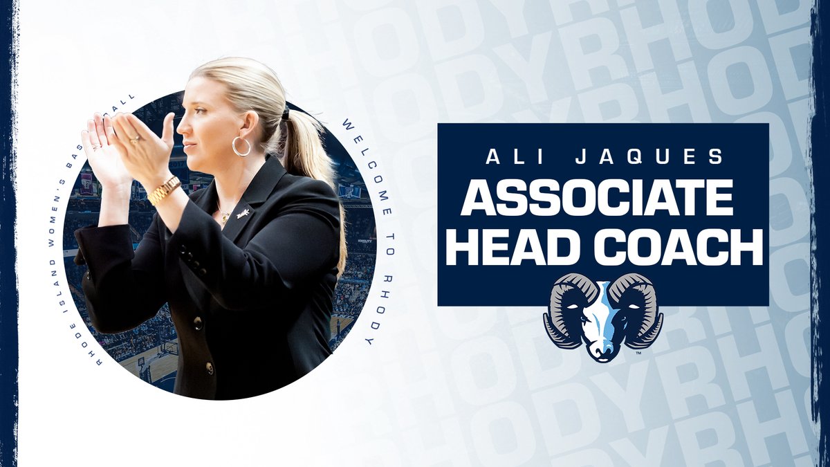 📰🐏 | NEWS: Reiss Adds Ali Jaques to Staff 🏀 Welcome to Rhody, @CoachJaques! 🤗 read → gorhody.com/news/2024/5/10…