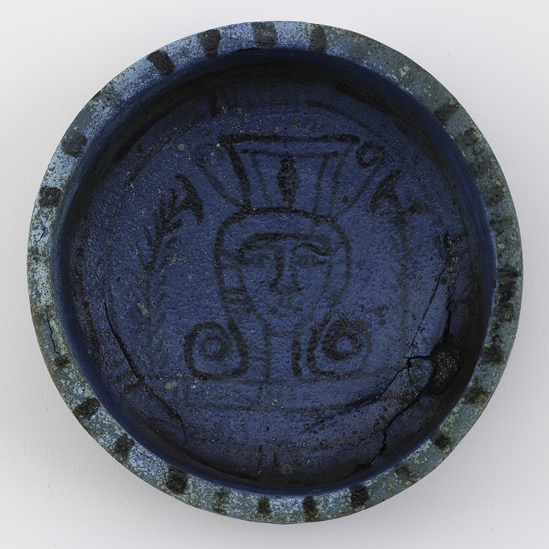 For Mother’s Day, we are celebrating mothers and the important role they play.

This beautiful faience bowl from Egypt, dating to the New Kingdom (ca. 1550–1070 BCE), is decorated with the head of the goddess Hathor, who is often depicted wearing a headdress with cow horns.