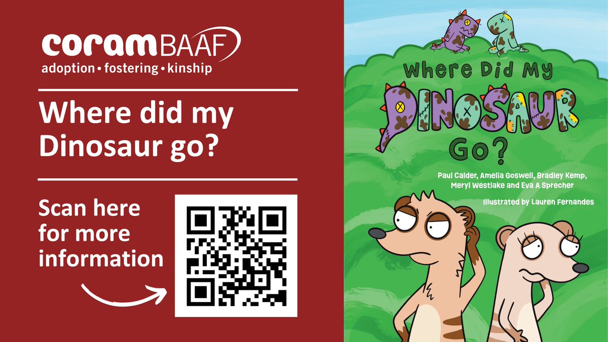 I'm over the moon to share that our children's book 'Where Did My Dinosaur Go?' developed from UCL research about trust and foster care is now published and out now with <a href="/CoramBAAF/">CoramBAAF</a>
