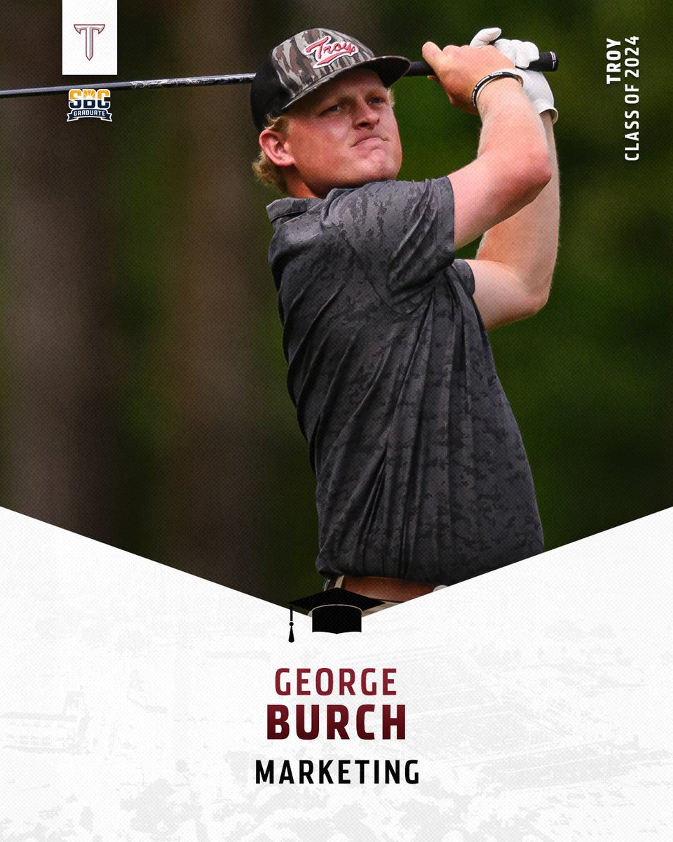 On the course and in the classroom ... Congrats George 🙌

#SharpenTheSword | #OneTROY ⚔️⛳️🎓