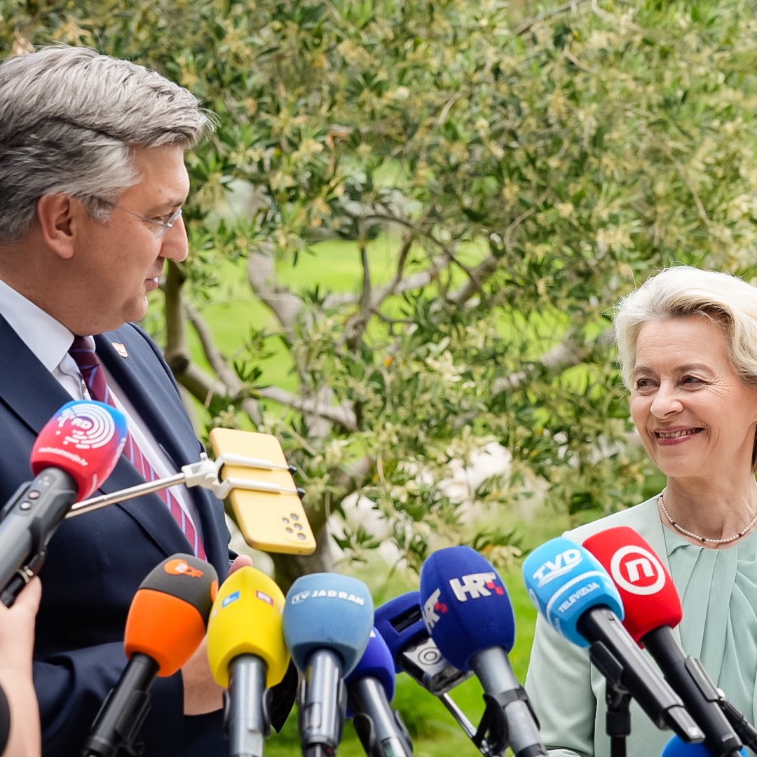 It’s good to be back in Split.

I’m here to present my vision for a stronger Europe.

A Europe that stands for Ukraine. 
For economic competitiveness. 
For democracy and the rule of law.

I know I can count on Croatia’s as a partner in this, dear <a href="/AndrejPlenkovic/">Andrej Plenković</a>