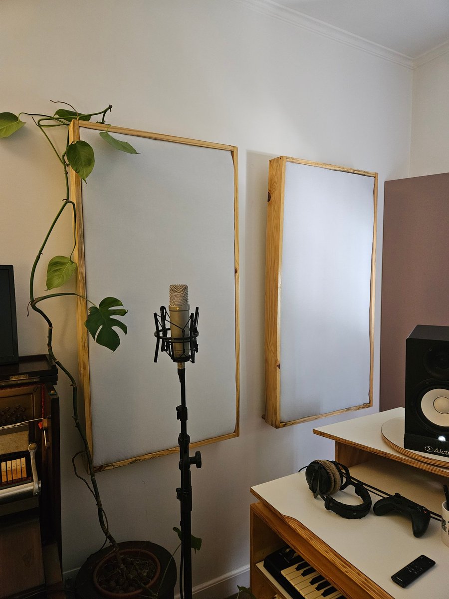 Redesigned my acoustic panels, now they look nice