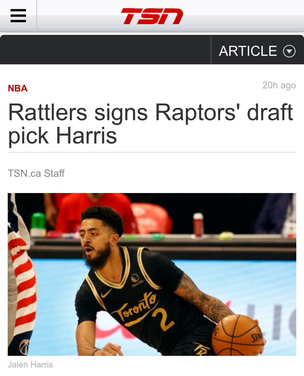 2020 NBA Draft Pick to Saskatchewan, <a href="/TheJalenHarris/">Jalen</a> arrives at Training Camp early next week || <a href="/TSN_Sports/">TSN</a> 

Read more, tsn.ca/rattlers-signs…