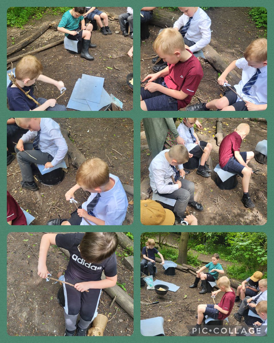 Learning a new skill of whittling this afternoon. We said it helped us to feel calm.