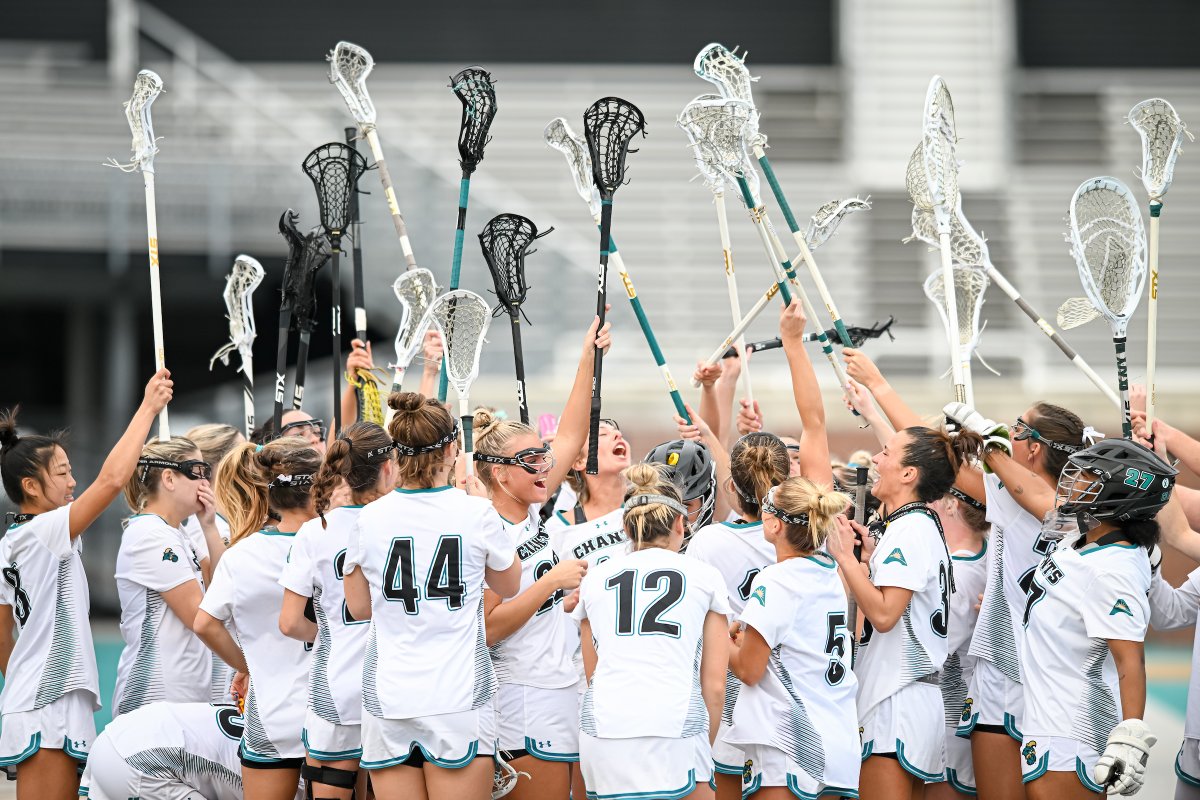Hey, Chants! Who's ready to cheer on @CoastalWLax as they compete against Notre Dame this afternoon in the first round of the 2024 NCAA DI Women's Lacrosse Championship? 📣🥍