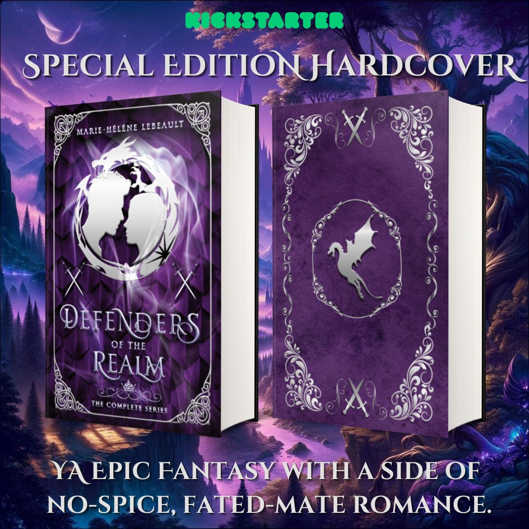 Defenders of the Realm Special Edition Hardcover Kickstarter May 14 to 31 kickstarter.com/projects/mhleb… #epicfantasy #specialedition #hardcover #fantasyromance #nospice #yafantasy #collectorsedition #deluxeedition
