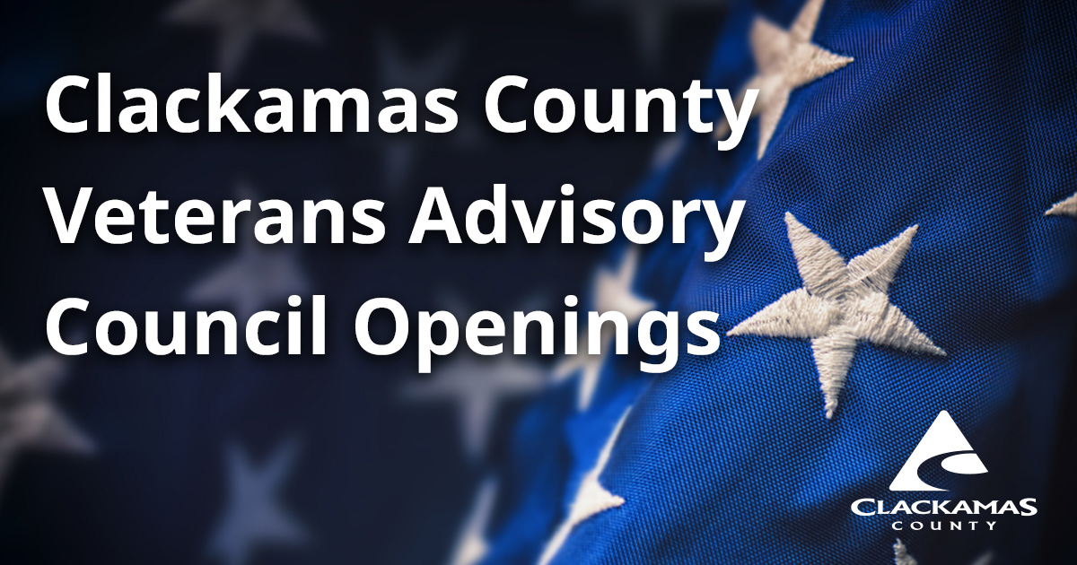 The Clackamas County Veterans Administration Council (VAC) has several volunteer openings. VAC plays a key role in ensuring that all veterans in Clackamas County know about services available to them. For more information visit our website: clackamas.us/community/abc #clackco