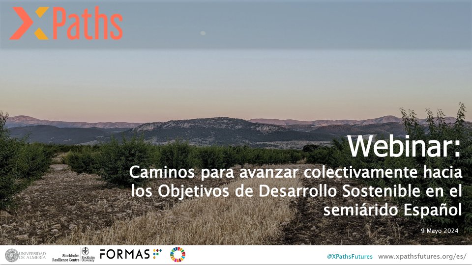 ¡Inspirados por el compromiso mostrado por los participantes en nuestro último webinar el día de ayer! 

Seguiremos facilitando sinergias entre diferentes sectores y difundiendo nuestros resultados para impulsar la transición hacia futuros sostenibles en el semiárido español 🇪🇸