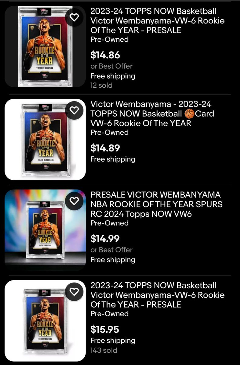 @Topps @wemby Damn, I overpaid……