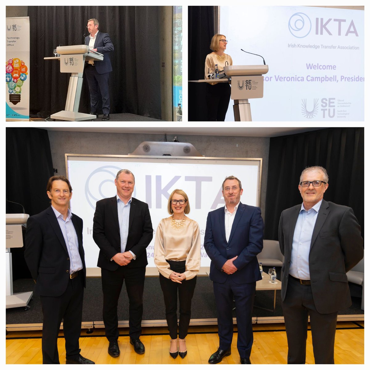 SETU hosted the @IKTA_Ireland Annual Conference today, where Prof Veronica Campbell, SETU President opened the conference and attendees heard from Keynote speaker Dr Declan Weldon of @UofGlasgow and also from Dr @Jamesfosullivan and Dr Christian Stafford, the recently appointed