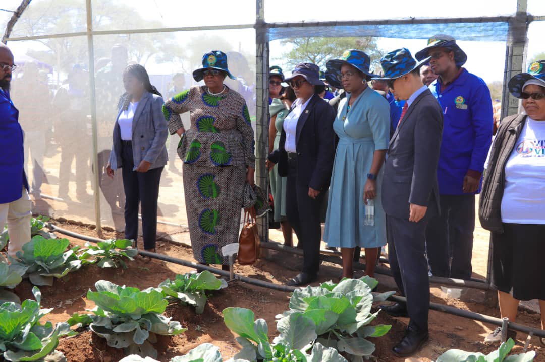 Harambee Oyetu , Today we officially launched the food security project initiated by us, implemented by us, to Namibia. I had the honor of our incoming President @VPSWAPO @Netumbondaitwah inaugurating the project. It will be operated by @NYSNamibia for sustainability
