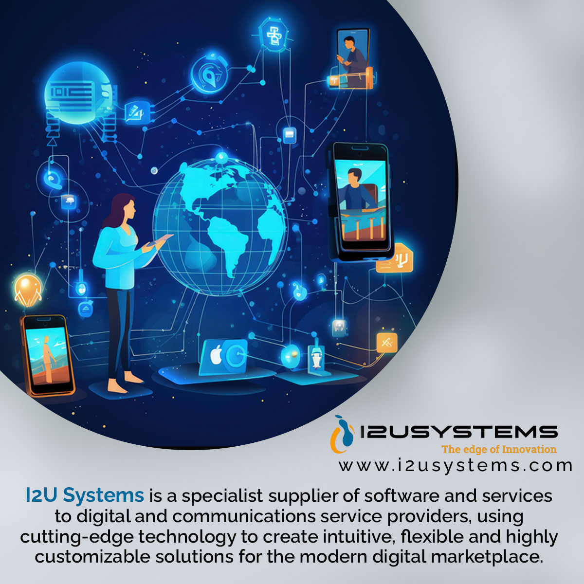 I2U Systems is a specialist supplier of software and services to digital and communications service providers. #i2usystems #c2crequirements #w2jobs #directclient #jobs #recruiters #benchsales #IOT #digital #communications #technology #flexible #highly #marketplace