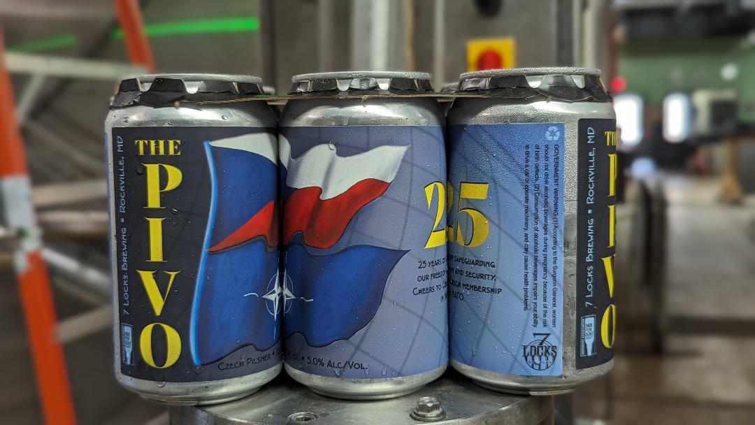 🍻 Introducing THE PIVO! 🇨🇿 Brewed with authentic Czech ingredients in the USA, celebrating 25 years of Czechia in @NATO. Cheers to freedom and security! Join us to taste this collaboration with @7LocksBrewing at our EU Open House this Saturday.