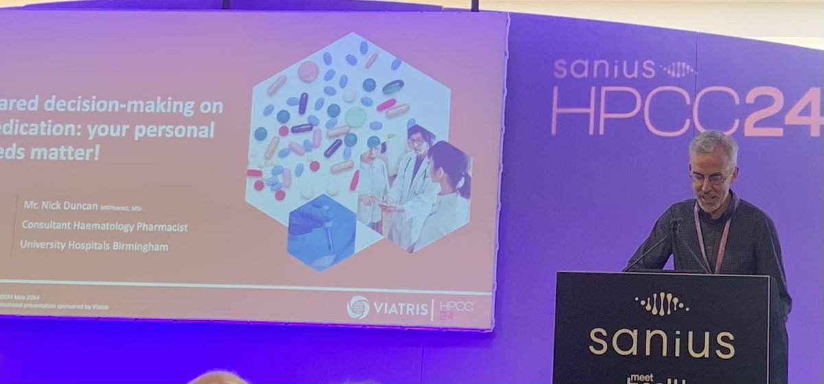 KirstyCrozier's tweet photo. And last but by no means least @nickduncan31 discussing shared decision making, socio-economic factors and collaborative healthcare…as well as much more jammed into his time a slot!! #HPCC24 https://t.co/La2aotuOft