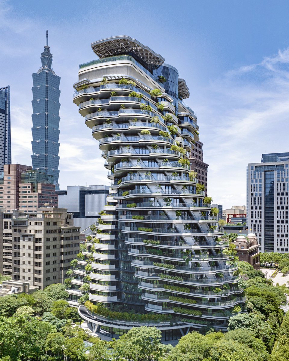 🇹🇼🧬🇹🇼 TAO ZHU YIN YUAN Residential tower by @VCALLEBAUT Architectures, Taipei, Taiwan #architecture #sustainability #housing #vincentcallebaut #design