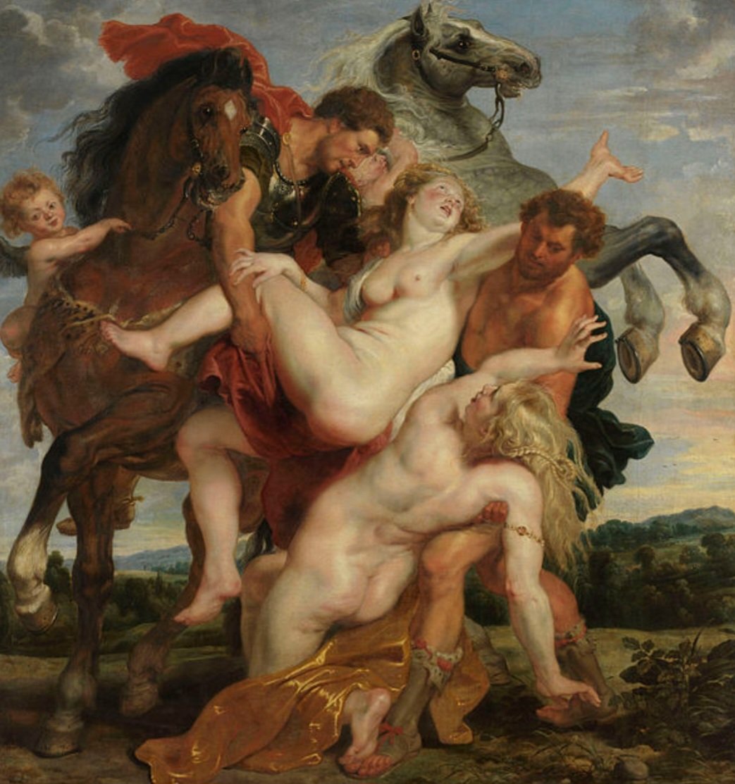 Rubens sabía cómo atraer al espectador y hacerlo partícipe de la escena. El rapto de las hijas de Leucipo es una pintura mitológica que realizó al principio de su trayectoria, en torno a 1618. Es considerada como una obra capital del maestro por su expresividad, rotundidad...