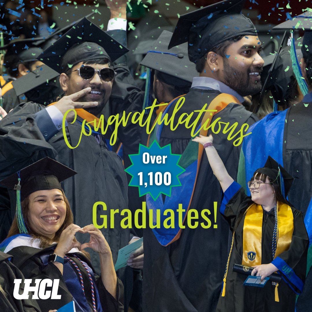 Tomorrow is the big day and it's incredible to know over 1,100 Hawks will be walking across the stage and soaring into the world! 🎉🦅 That puts our alumni family at 80,000! 🤯 uhcl.edu/academics/comm… #UHCL #graduation #congratulations #GoHawks💙💚