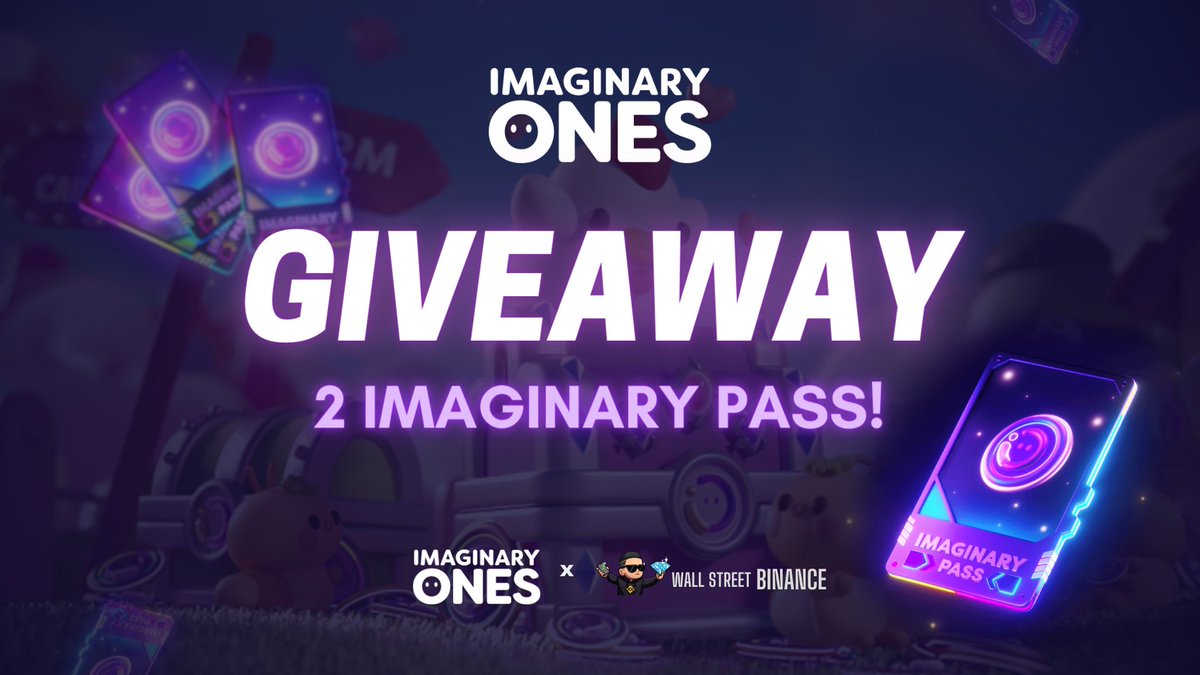 Have you heard about Imaginary Pass? 🤫🤔 If you are lucky enough to get the Imaginary Pass, you will receive an airdrop from @Imaginary_Ones I'm giving away 2x Imaginary Pass to my followers , Imaginary Pass is very exclusive remember that and they prepare TGE on the 14th in…