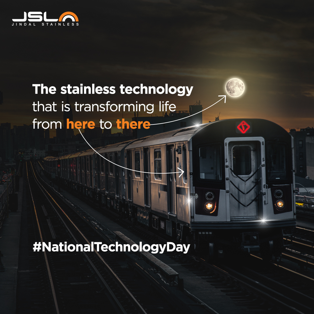 This #NationalTechnologyDay, we pledge to continue creating a better world through the path of innovation in stainless technology!

#JindalStainless #JSL #StainlessSteel #Stainless