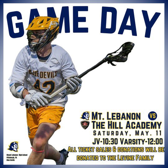 Lacrosse was first played by the  Haudenosaunee people. They believe this great game has healing powers. It is in that spirit that we invite everyone to our final reg. season games.  All gate proceeds will be donated to Sam Levine (USC ‘24) and his family. #HealingGame #SL4