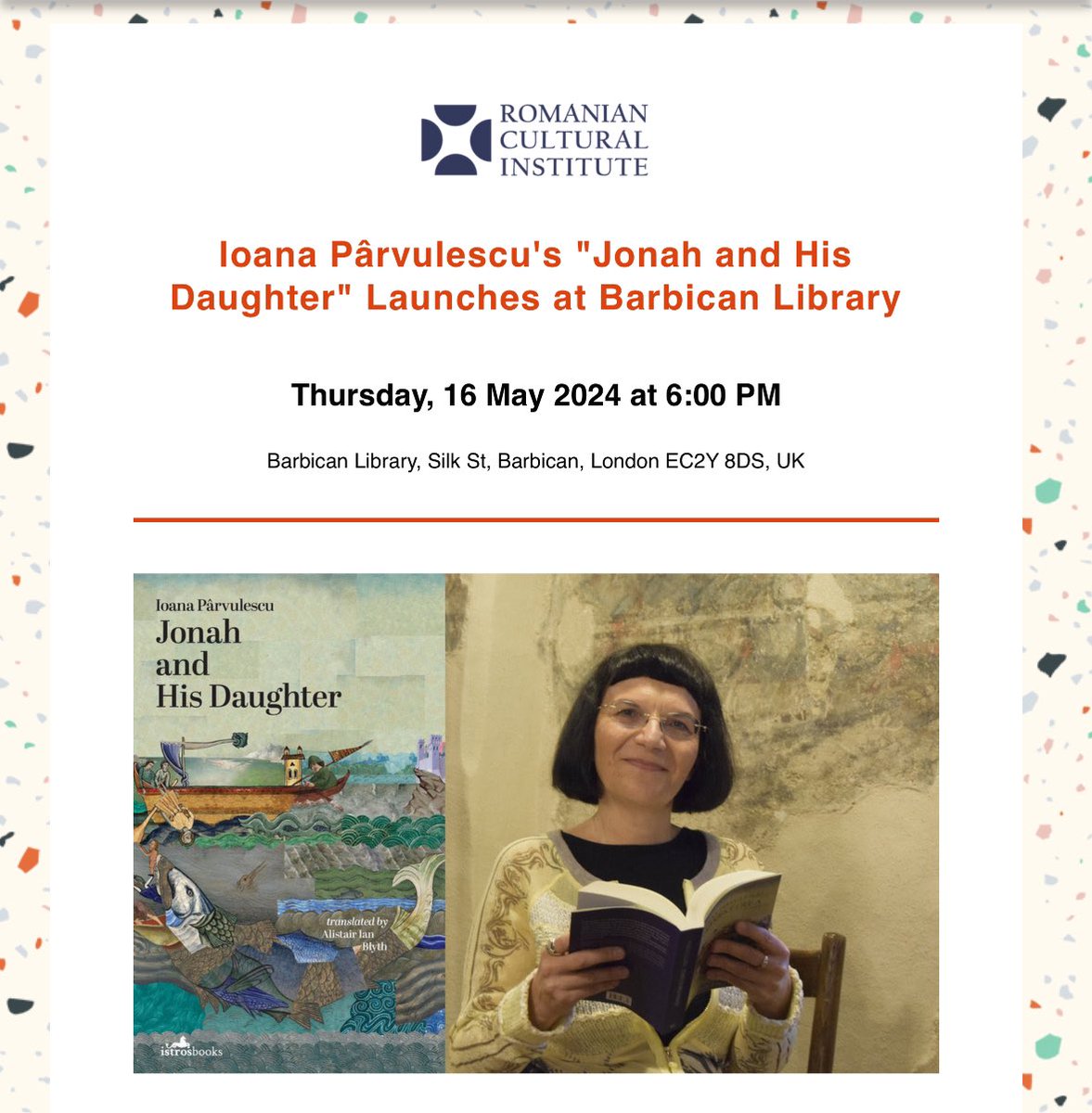 Join @Istros_books for an unforgettable evening on Thurs 16th @barbicanlib A journey into the most profound depths of literature, its sources of inspiration and the strive to present one's work to increasingly larger audiences through translation. rcilondon.co.uk/so/abOzYkZIV/c…