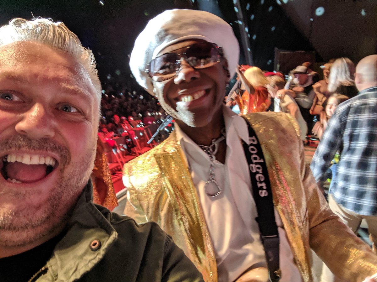 It's got to be this one for me ... on stage while @nilerodgers plays Good Times @EdenProject