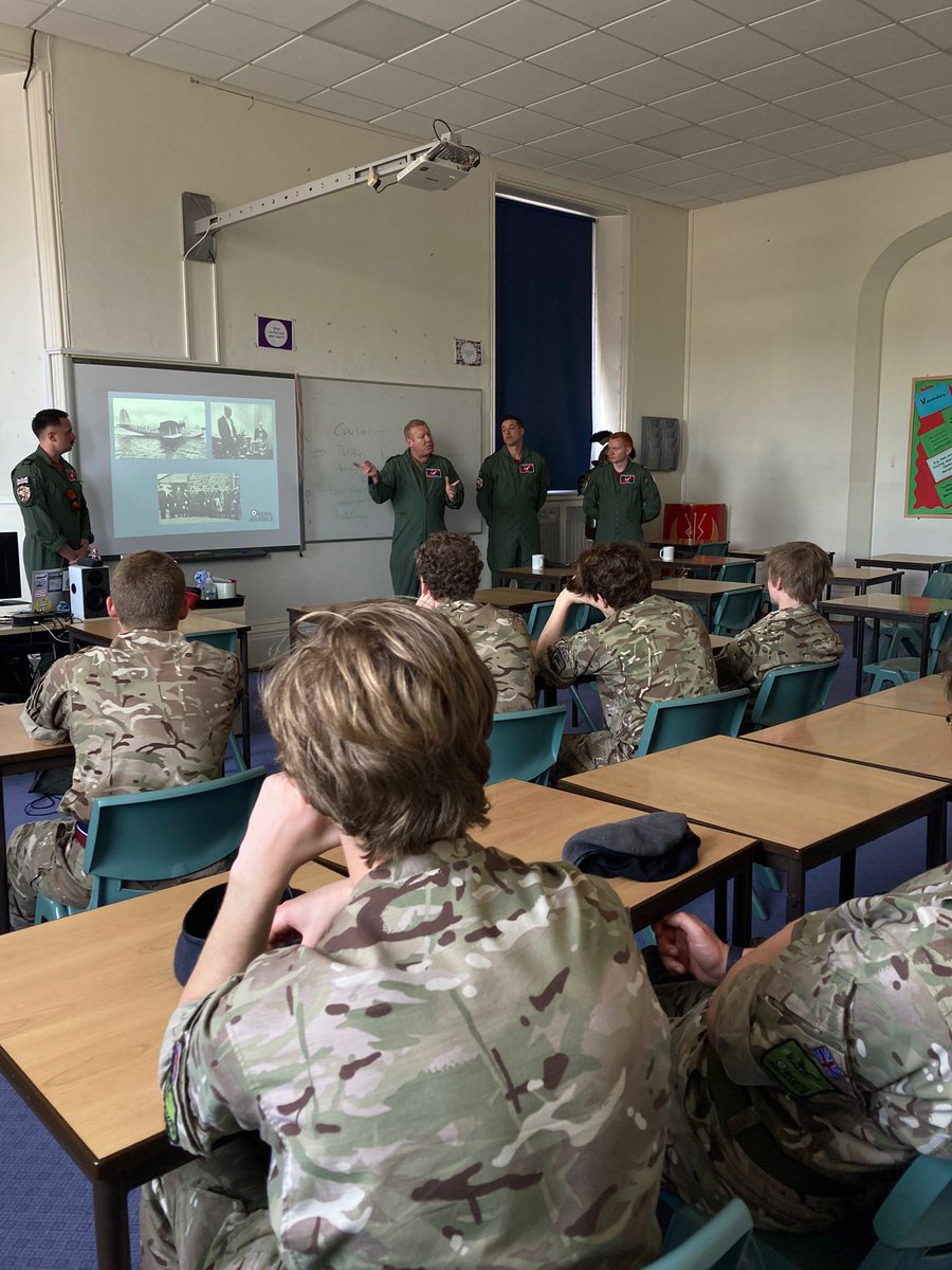 Today, the 201 Squadron visited the Engineering and IT students at the College of Further Education and CCF students at Elizabeth College. Thank you so much to the 201 Squadron, we're looking forward to having you back in Guernsey in September! 🇬🇬