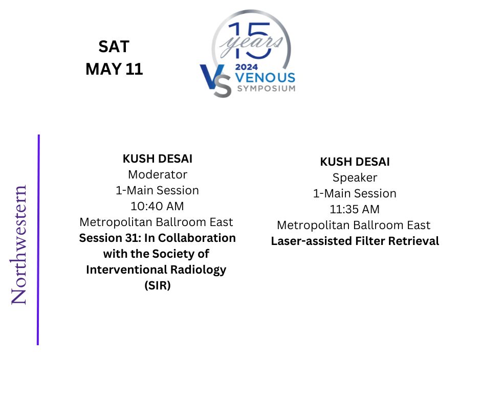 Dr. Kush Desai closes strong at the #VenousSymposium2024 @VenousSymposium #Vein #radiology #imaging