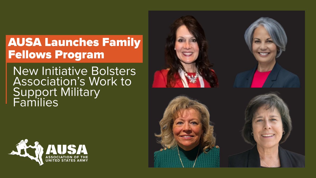 AUSA Launches Family Fellows Program New Initiative Bolsters Association’s Work to Support Military Families #ReadMore: loom.ly/ckekUBM #milfam #family #armyfamily #fellows