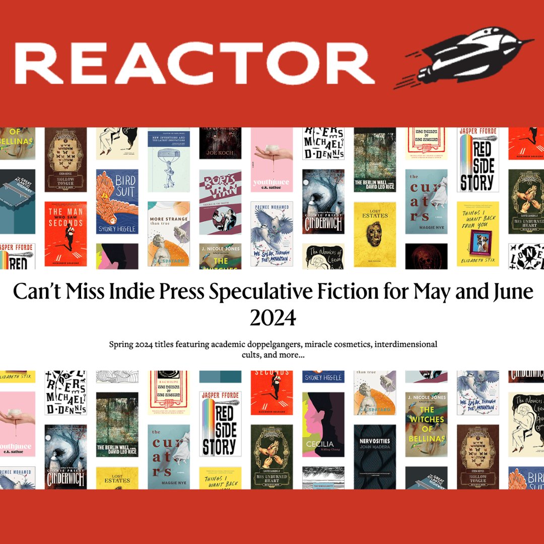 Things I Want Back From You by Elizabeth Stix is included in 
Reactor's Can't Miss Indie Press Speculative Fiction for May and June 2024

Check it out! 
l8r.it/Qaem

#SummerReading #SpeculativeFiction #JuneBooks #IndiePress

.@ReactorMag .@ElizabethStix