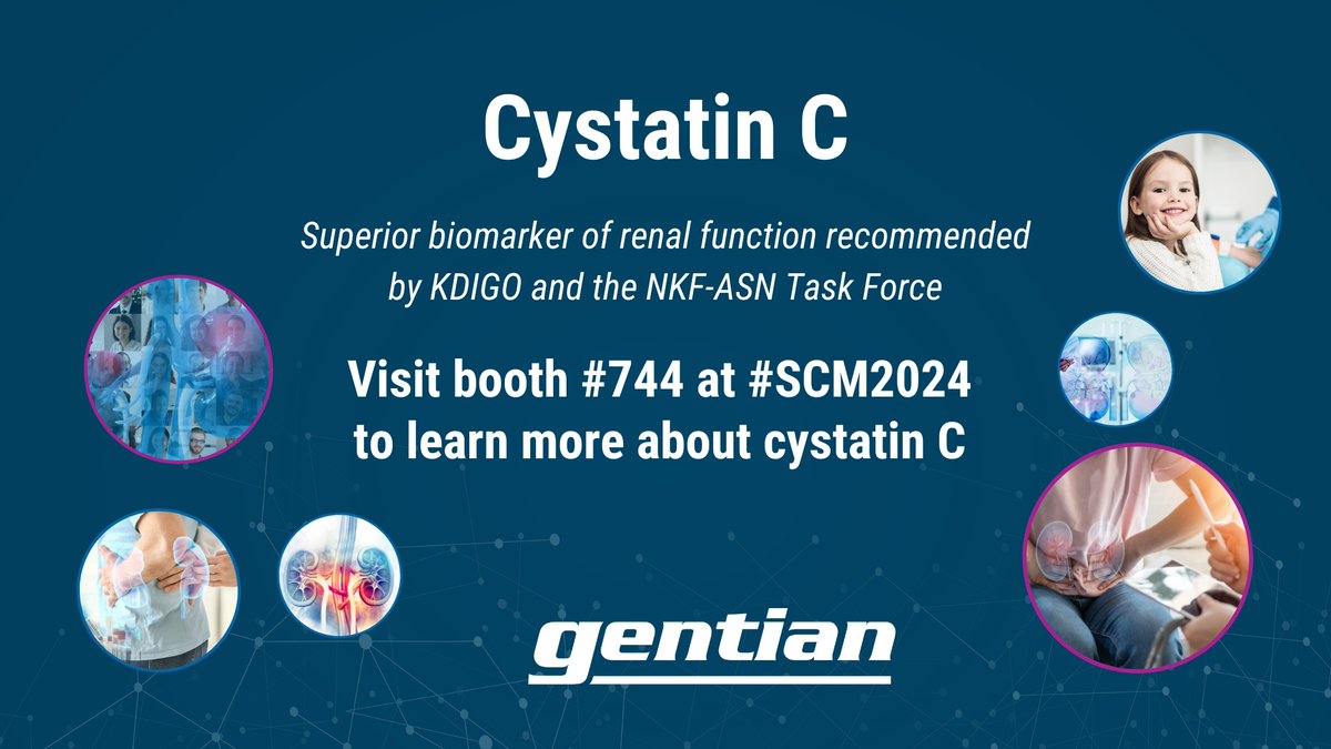#DiagnosticEfficiency👩🏼‍🔬 We are excited to meet you @nkf Spring Clinical Meetings #SCM2024 next week! Bring your questions regarding #cystatinC and #kidneyhealth to booth #744