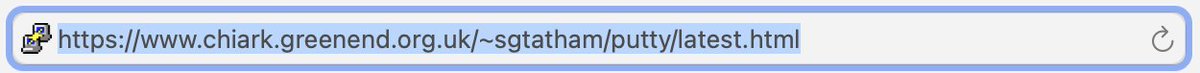 Can I just say how adorable it is that PuTTY, which is an application used by hundreds of thousands (if not millions) of sysadmins still has this almost comically gory URL?