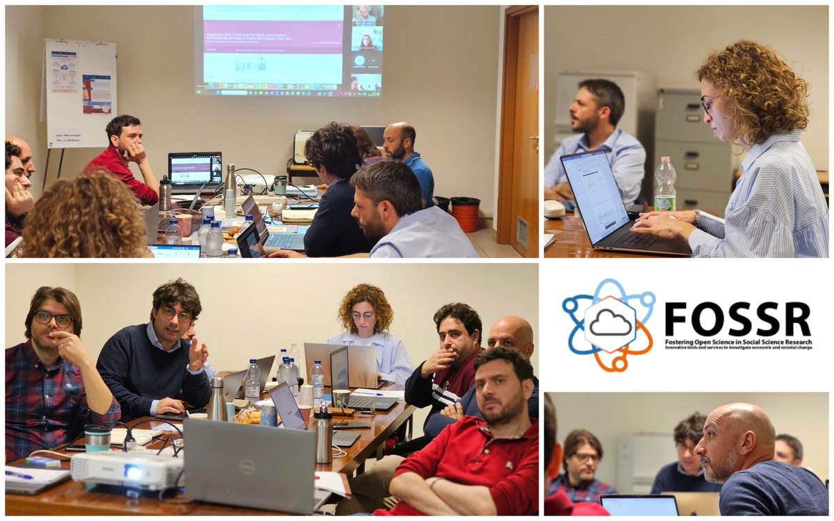📸#FOSSR Highlights of the operational meeting of WP5 on the integration of statistical models within the FOSSR Project activities

#statisticalmethods #ontologies #networkscience #LinkedOpenData #machinelearning 

@CNRsocial_  @mur_gov_ @ItaliaDomaniGov @EU_Commission
